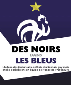 Affiche de l'exposition des Noirs dans les Bleus